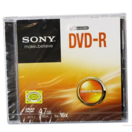 索尼（SONY） DVD刻錄盤(pán) 空白刻錄光盤(pán) 16X 4.7G DVD-R 單片版 10片/包 單片精裝