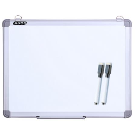 AUCS白板寫字板50*70cm 磁性辦公會(huì)議掛式小白板黑板 J5070L