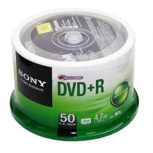 SONY 索尼  dvd刻錄盤(pán) 光盤(pán) 空白光盤(pán) 4.7G 16X DVD+R 可打印 （50片桶裝）