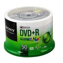 SONY 索尼  dvd刻錄盤(pán) 光盤(pán) 空白光盤(pán) 4.7G 16X DVD+R 可打印 （50片桶裝）