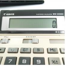 佳能（Canon） WS-1200H 12位數(shù) 辦公財務計算器 可調(diào)角度 原色