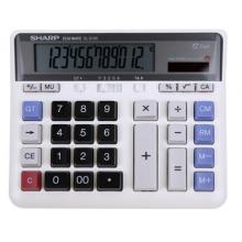 夏普（SHARP）EL-2135 12位商務(wù)辦公臺式計算器銀行財務(wù)會計桌面電腦大按鍵太陽能大號計算器