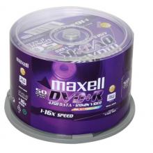 麥克賽爾（maxell）DVD+R光盤 刻錄光盤 光碟 空白光盤 可打印光盤 16速4.7G臺產(chǎn) 桶裝50片