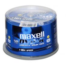 麥克賽爾（maxell）DVD+R光盤 刻錄光盤 光碟 空白光盤 16速4.7G 臺產(chǎn) 商務(wù)金盤桶裝50片