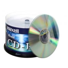 麥克賽爾（maxell）CD-R光盤(pán) 刻錄光盤(pán) 光碟 空白光盤(pán) 48速700M 銀盤(pán)桶裝50片