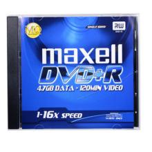 麥克賽爾（maxell）DVD+R光盤 刻錄光盤 光碟 空白光盤 16速4.7GB 1片盒裝，5盒/包