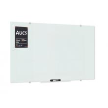 AUCS 120*90cm 玻璃白板 寫字板 辦公 會議磁性鋼化玻璃黑板掛式