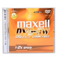 麥克賽爾（maxell）DVD-RW光盤 刻錄光盤 光碟 可擦寫空白光盤 2速4.7G臺(tái)產(chǎn) 單片裝