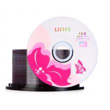 紫光（UNIS）DVD+R空白光盤/刻錄盤 碟之戀系列 16速4.7G 桶裝50片