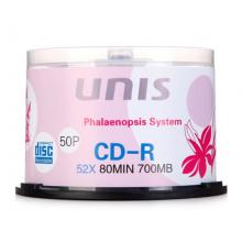 紫光（UNIS）CD-R 52速 700M 碟之戀系列 桶裝50片 刻錄盤(pán)
