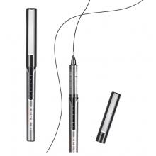 得力(deli)DLSX-S657 0.5mm直液全針管走珠簽字筆 辦公用品學生中性筆會議筆 12支/盒黑