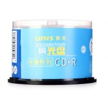 紫光（UNIS）CD-R光盤(pán)/刻錄盤(pán) 天海卡通系列 52速700M 桶裝50片