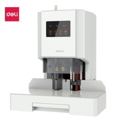 得力(deli)財務(wù)憑證自動裝訂機(jī) 資料文件電動打孔機(jī) 33888 