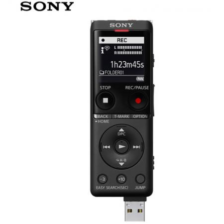 索尼（SONY）錄音筆ICD-UX570F 4GB 黑色 智能降噪升級(jí)款 專(zhuān)業(yè)線性錄音棒 商務(wù)學(xué)習(xí)采訪支持內(nèi)錄 