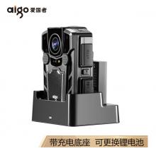 愛國者（aigo）執(zhí)法記錄儀DSJ-R7+ 雙電座充1296P高清紅外夜視可換電池加密錄音加強激光定位內(nèi)置128G