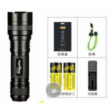 SupFire神火L6超強(qiáng)光手電筒可充電26650超亮遠(yuǎn)射LED便攜小家用T6戶外氙氣燈防水超長(zhǎng)續(xù)航 L6-5瓦+2節(jié)3700毫安電池+充電器