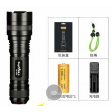 SupFire神火L6超強(qiáng)光手電筒可充電26650超亮遠(yuǎn)射LED便攜小家用T6戶外氙氣燈防水超長(zhǎng)續(xù)航 L6-5瓦+1節(jié)5200毫安電池+充電器