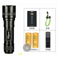 SupFire神火L6超強(qiáng)光手電筒可充電26650超亮遠(yuǎn)射LED便攜小家用T6戶外氙氣燈防水超長(zhǎng)續(xù)航 L6-5瓦+2節(jié)5200毫安電池+充電器