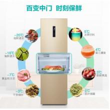 海信（Hisense） 三開門三門冰箱矢量變頻 風(fēng)冷無霜電腦控溫 冰箱BCD-221WYK1DPQ