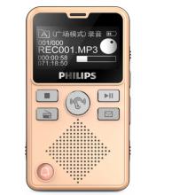 飛利浦（PHILIPS）VTR7600 8G 多功能隨身語(yǔ)音機(jī) 大功率 錄音筆 金色
