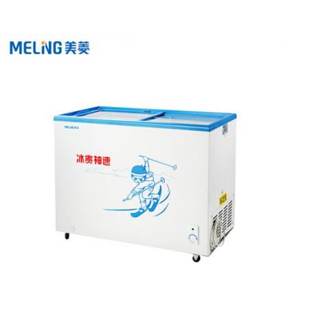 美菱（MELING）229升商用 冰柜 玻璃推拉門單溫一室冷藏冷凍轉換變溫臥式冷柜SC/SD-229GT