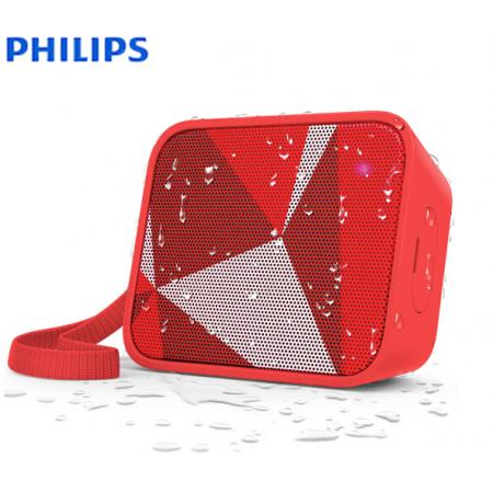 飛利浦(PHILIPS)BT110R 音樂(lè)魔盒藍(lán)牙音箱 防水便攜迷你音響 低音炮戶外運(yùn)動(dòng)免提通話紅色