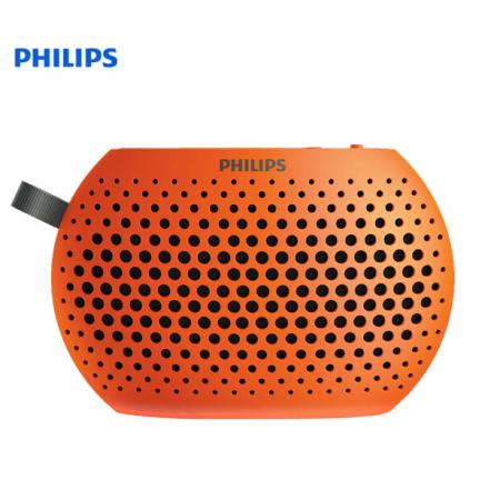飛利浦(PHILIPS) SBM100 ORG 插卡音箱 口袋迷你便攜小音響 音樂(lè)MP3外響播放器 FM收音機(jī)老人聽(tīng)?wèi)?橙色