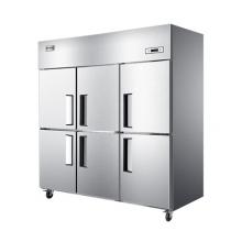 海爾 Haier 商用不銹鋼六門(mén)廚房冰箱 立式雙溫冰柜冷柜 SL-1450C3D3