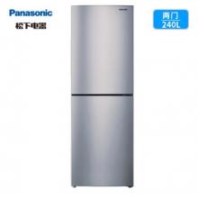 松下(Panasonic)NR-EB24WSP-S 240升兩門風(fēng)冷無(wú)霜超薄冰箱 AG銀離子節(jié)能靜音