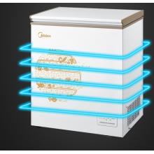 美的(Midea)143升 電腦智能控溫 迷你小冷柜 一級能效 單溫小冰箱 BD/BC-143KEM(E)