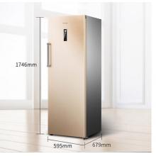 海信（Hisense）252升家用立式冷凍冰柜 一級(jí)能效風(fēng)冷無(wú)霜冷柜 節(jié)能電腦控溫側(cè)開(kāi)單門冰箱BD-252WT 