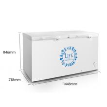 海信 (Hisense) 416升 商用大容量冰柜 節(jié)能大容積單溫冷凍臥式冷柜 雙開(kāi)門(mén)冰箱BD/BC-416N/HP 