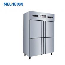 美菱（MELING）880升四門(mén)不銹鋼商用冰柜 大容量雙溫冷藏冷凍冷柜 立式雪柜 MCF(L)-1.2LCD4MFL