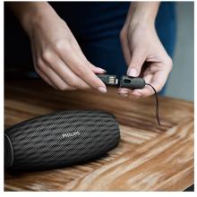 飛利浦(PHILIPS)BT6900B 音樂小號角 防水藍牙音箱 戶外便攜迷你音響 黑色