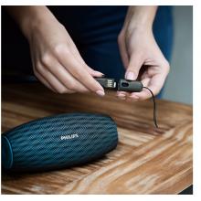 飛利浦(PHILIPS)BT6900A 音防水藍牙音箱 戶外便攜迷你音響  藍色
