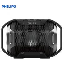 飛利浦（PHILIPS）SB300B 無(wú)線藍(lán)牙音箱 便攜小音響 低音炮 手機(jī)/電腦/車載 防水免提通話