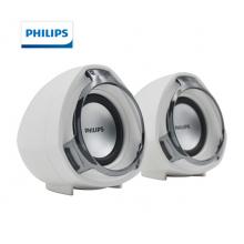 飛利浦 PHILIPS SPA311音箱音響筆記本臺式電腦家用usb多媒體桌面游戲線控音箱白色