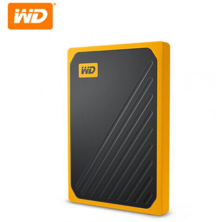西部數(shù)據(jù)(WD)1TB USB3.0移動(dòng)硬盤(pán) 固態(tài)(PSSD)My Passport Go琥珀色(堅(jiān)固耐用 小巧便攜)WDBMCG0010BYT