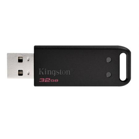 金士頓（Kingston）USB2.0 DT20電腦系統(tǒng)優(yōu)盤商務辦公汽車載高速U盤 黑色時尚32G