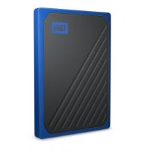 西部數據(WD)500GB USB3.0移動硬盤 固態(tài)(PSSD)My Passport Go鈷藍色(堅固耐用 小巧便攜)WDBMCG5000ABT