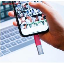 閃迪 (SanDisk)128GB Lightning USB3.0  U盤 iXpand欣享 粉色 手機(jī)電腦兩用 MFI認(rèn)證
