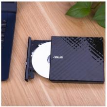 華碩(ASUS) 8倍速 外置DVD刻錄機(jī) 移動光驅(qū) 支持USB/Type-C接口 (兼容蘋果系統(tǒng)/SDRW-08U9M-U)-黑色
