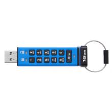 金士頓（Kingston）u盤 USB3.1 DT2000數(shù)字按鍵加密U盤自毀防復(fù)制防泄密優(yōu)盤 256位AES硬件加密 16G