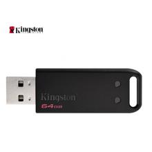 金士頓（Kingston）64GB USB2.0 U盤 DT20 黑色 極簡設計