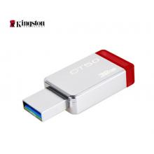 金士頓（Kingston）32GB USB3.1 U盤 DT50 紅色 金屬外殼 無(wú)蓋設(shè)計(jì)