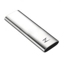 朗科(Netac)PSSD移動(dòng)固態(tài)硬盤type-c3.1全金屬Z Slim迷你手機(jī)硬盤蘋果MAC電腦 銀色 512GB