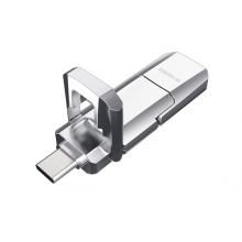 愛國者（aigo）256GB USB3.1 Type-C雙U口 高速固態(tài)U盤 U393 讀520MB/s 寫420MB/s 手機(jī)U盤 狂飆移動固態(tài)硬盤