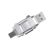 愛國(guó)者（aigo）256GB USB3.1 Type-C雙U口 高速固態(tài)U盤 U393 讀520MB/s 寫420MB/s 手機(jī)U盤 狂飆移動(dòng)固態(tài)硬盤