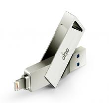 愛(ài)國(guó)者（aigo）64GB Lightning USB3.0 蘋果U盤  銀色  手機(jī)電腦兩用
