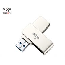愛國(guó)者（aigo）256GB USB3.0 U盤 U330金屬旋轉(zhuǎn)系列 銀色 快速傳輸 出色出眾